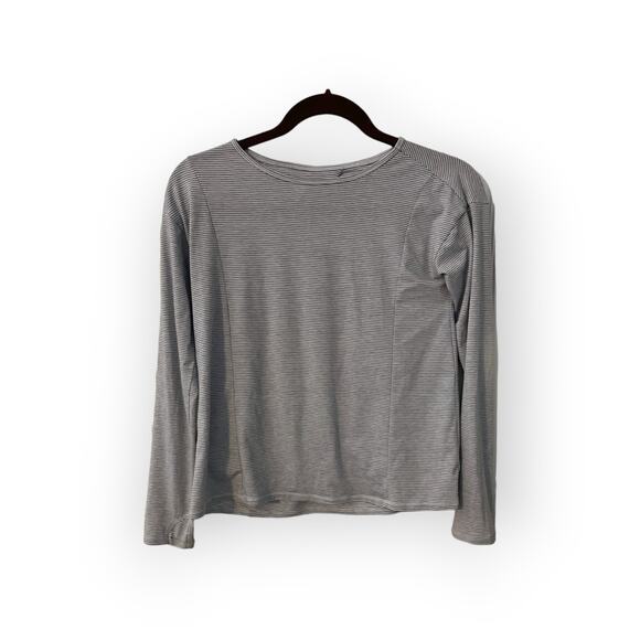 Athleta Girl Sz 12 Long sleeved striped knit top - Picture 1 of 2